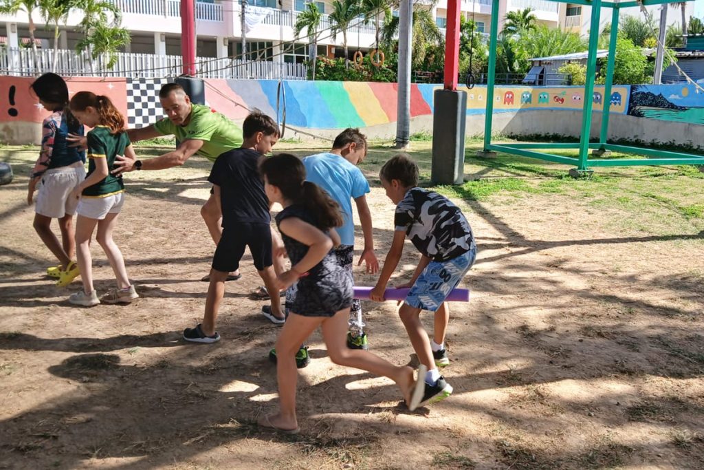 kids holiday camp team building skills