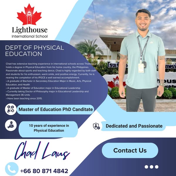 Lighthouse International School - Educator - Chad Laus