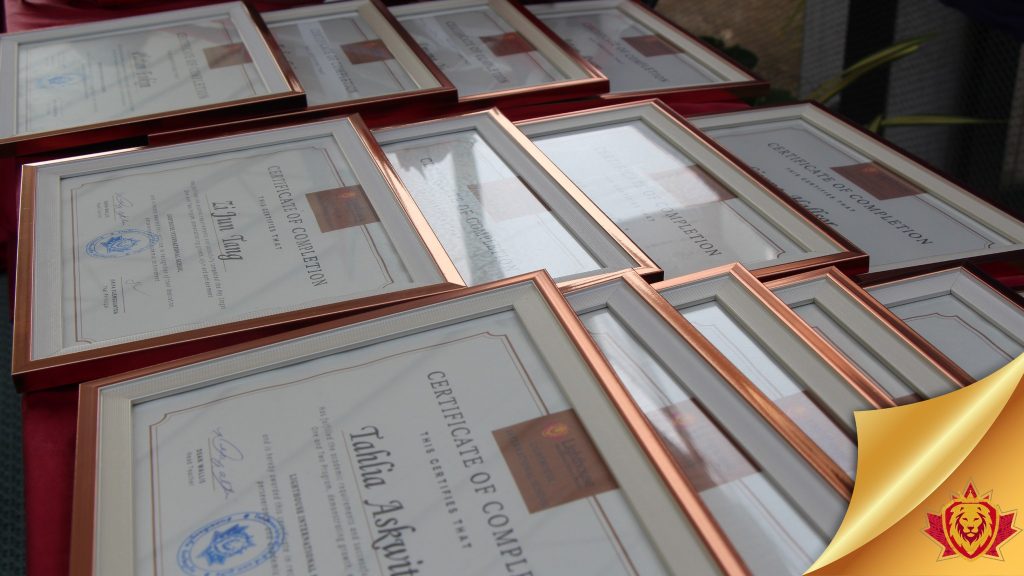 Certificates of completion