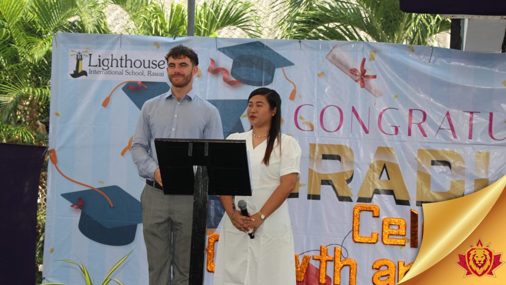 Speakers for the graduation ceremony